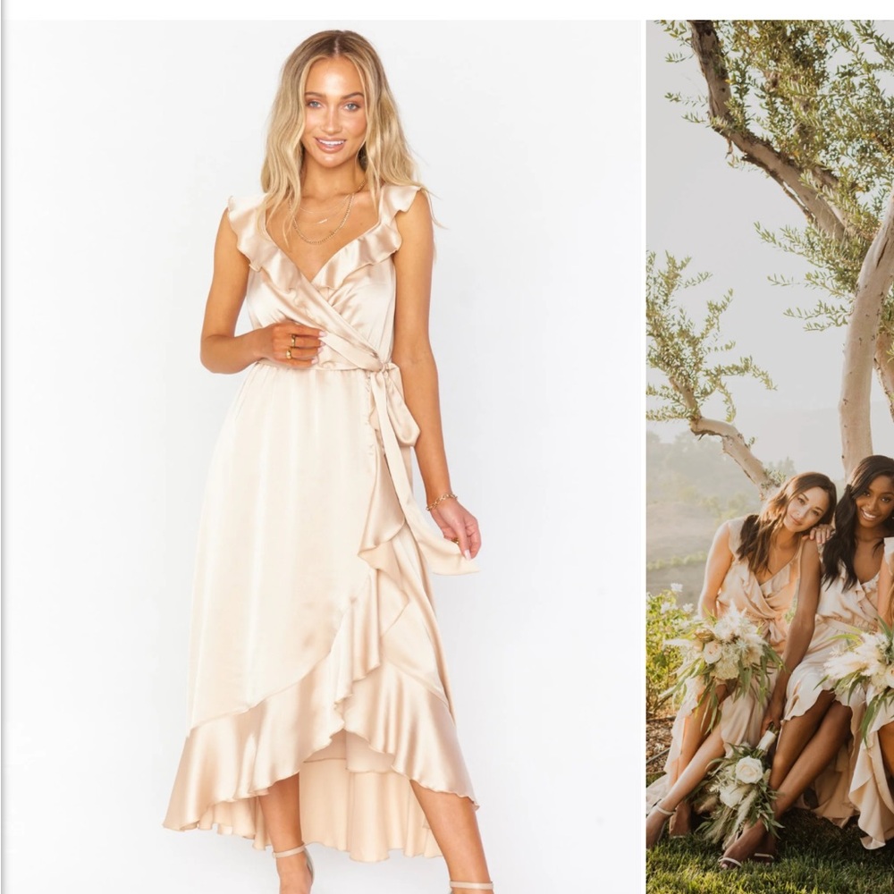 NWT show me your mumu Samantha ruffle bridesmaid dress size medium